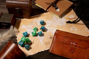 top-view-beautiful-rpg-still-life-items