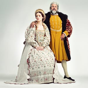 king-queen-crown-with-couple-studio-gray-background-renaissance-victorian-period-royalty-history-vintage-with-man-woman-monarch-leader-ruler-kingdom